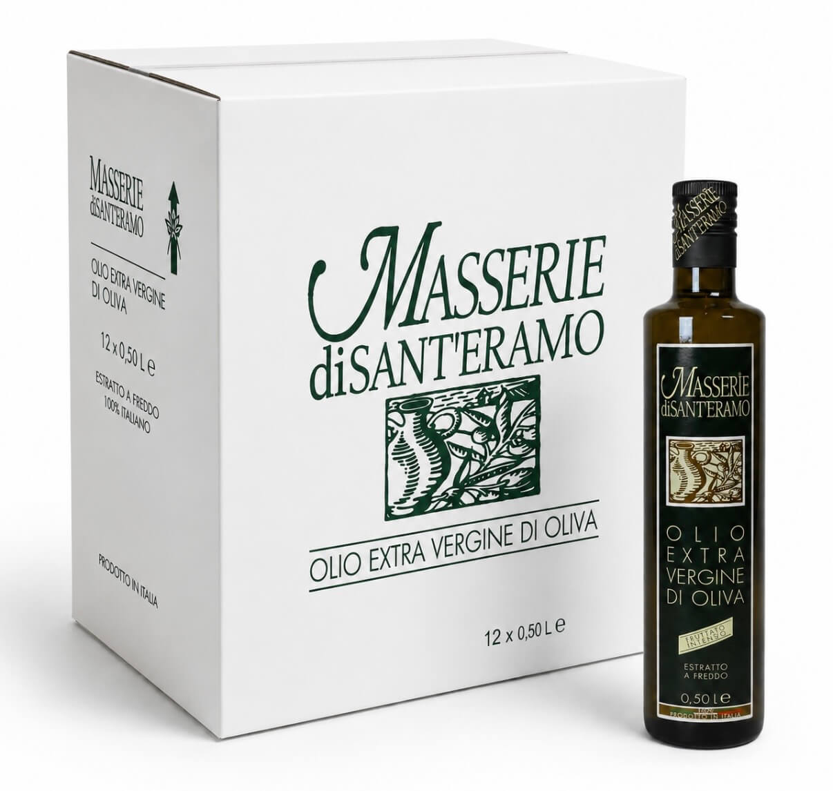12 Flaschen - Natives Olivenöl extra «Fruttato Intenso» / «Fruchtig Intensiv» Masserie di Sant’Eramo