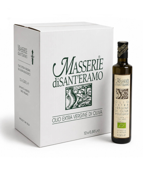 12 Flaschen - Natives Bio-Olivenöl extra "Biologico" Masserie di Sant’Eramo