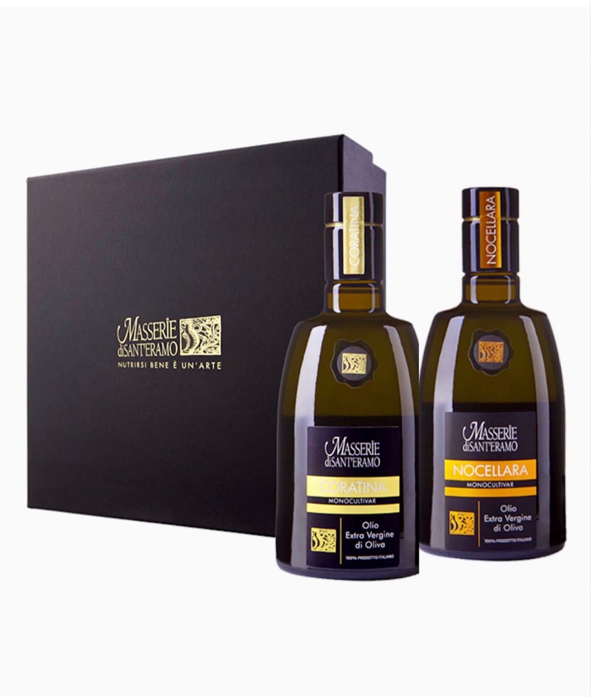 Monocultivar Gift Box – Limited Edition Reinsortige Premium-Olivenöle Nocellara & Coratina (2 x 500 ml) – Bild 2