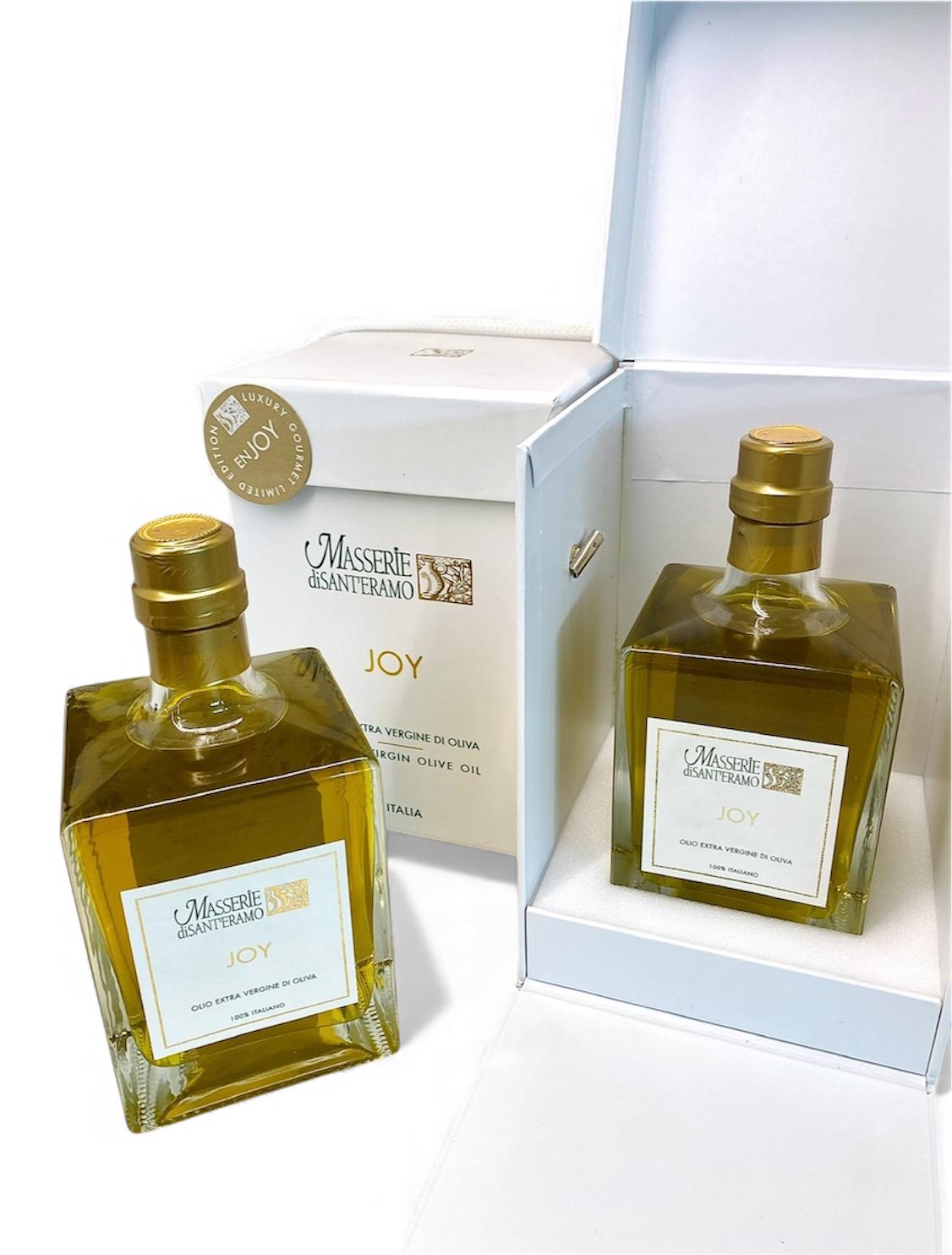 Joy Monocultivar Ogliarola Reinsortiges Olivenöl extra vergine Luxury Gourmet Limited Edition