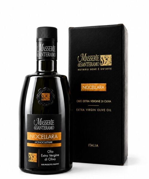 Monocultivar Nocellara - Reinsortiges Olivenöl extra vergine, 100% Nocellara-Oliven - Limited Edition - Mit Geschenkskarton